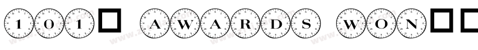 101! Awards Won字体转换